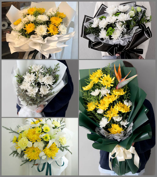 四川绵阳游仙区东林镇白事花束代送